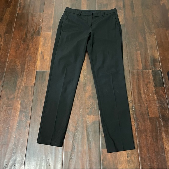 Theory Testra 2B Wool Blend Trousers Women’s Size 4 Black Business Casual - Picture 1 of 8